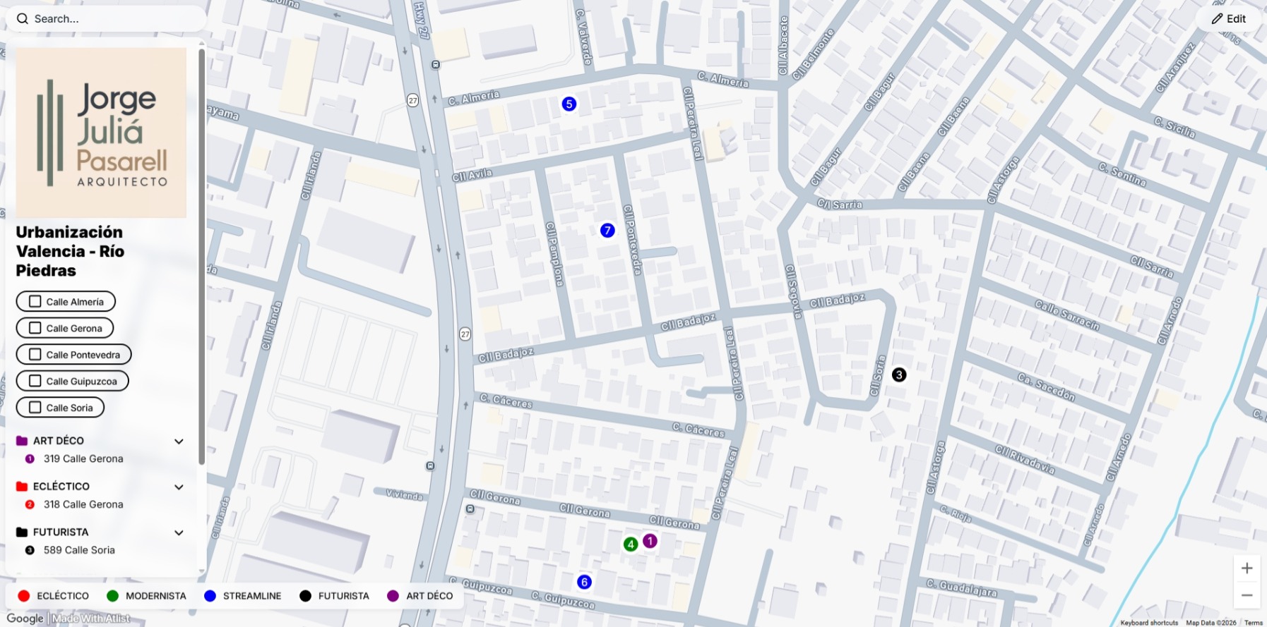 Urbanización Valencia - Atlist Facsimile